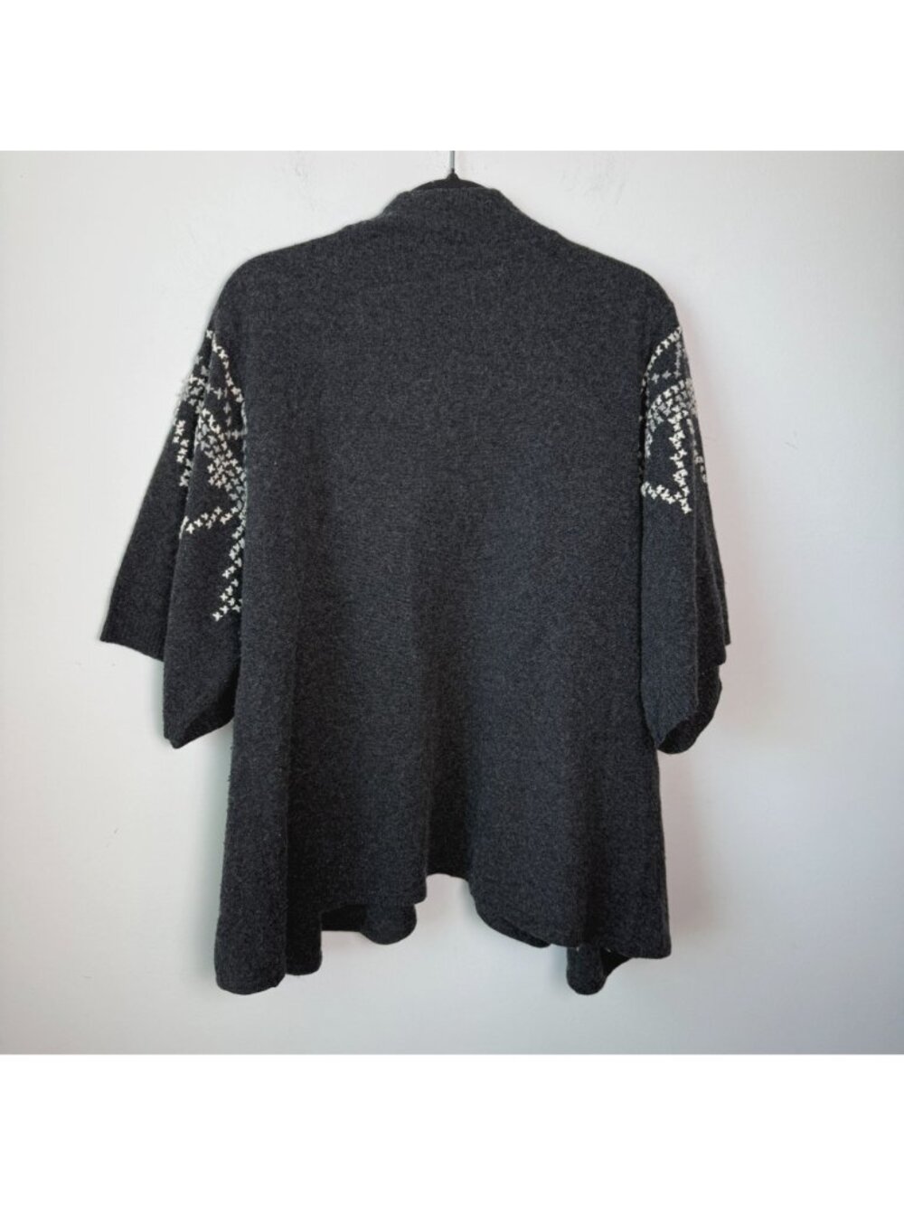 Jamison Wool Cashmere Embroidered Cardigan Sweater Size M Fairy Cottage - Picture 6 of 8